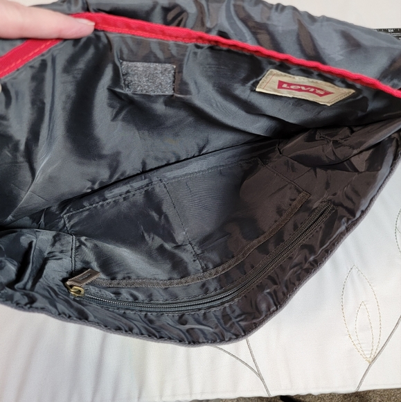 Levi's Canvas Messenger Computer Bag, Green/Gray/Grey/Camouflage - Picture 8 of 14